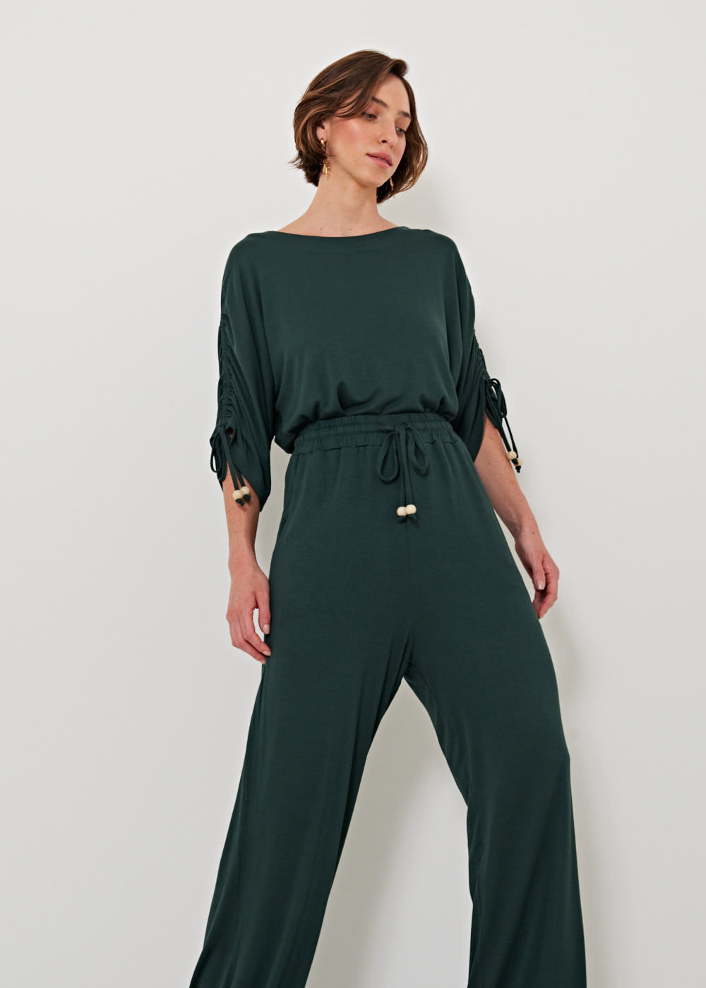 62.30.3203MIL CALÇA MALHA WIDE LEG COM CORDÃO