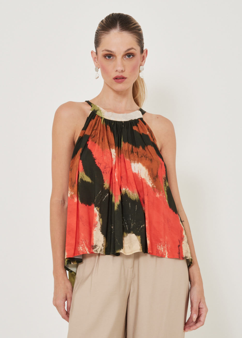 58.20.3214EST REGATA DECOTE HALTER ESTAMPA SUMMER PAINT