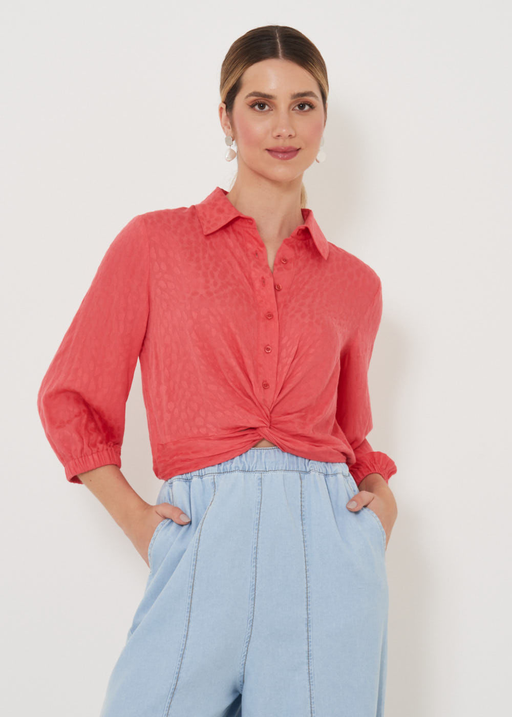 55.40.3203GOI CAMISA MANGA 3/4 PUNHOS COM ELASTICO