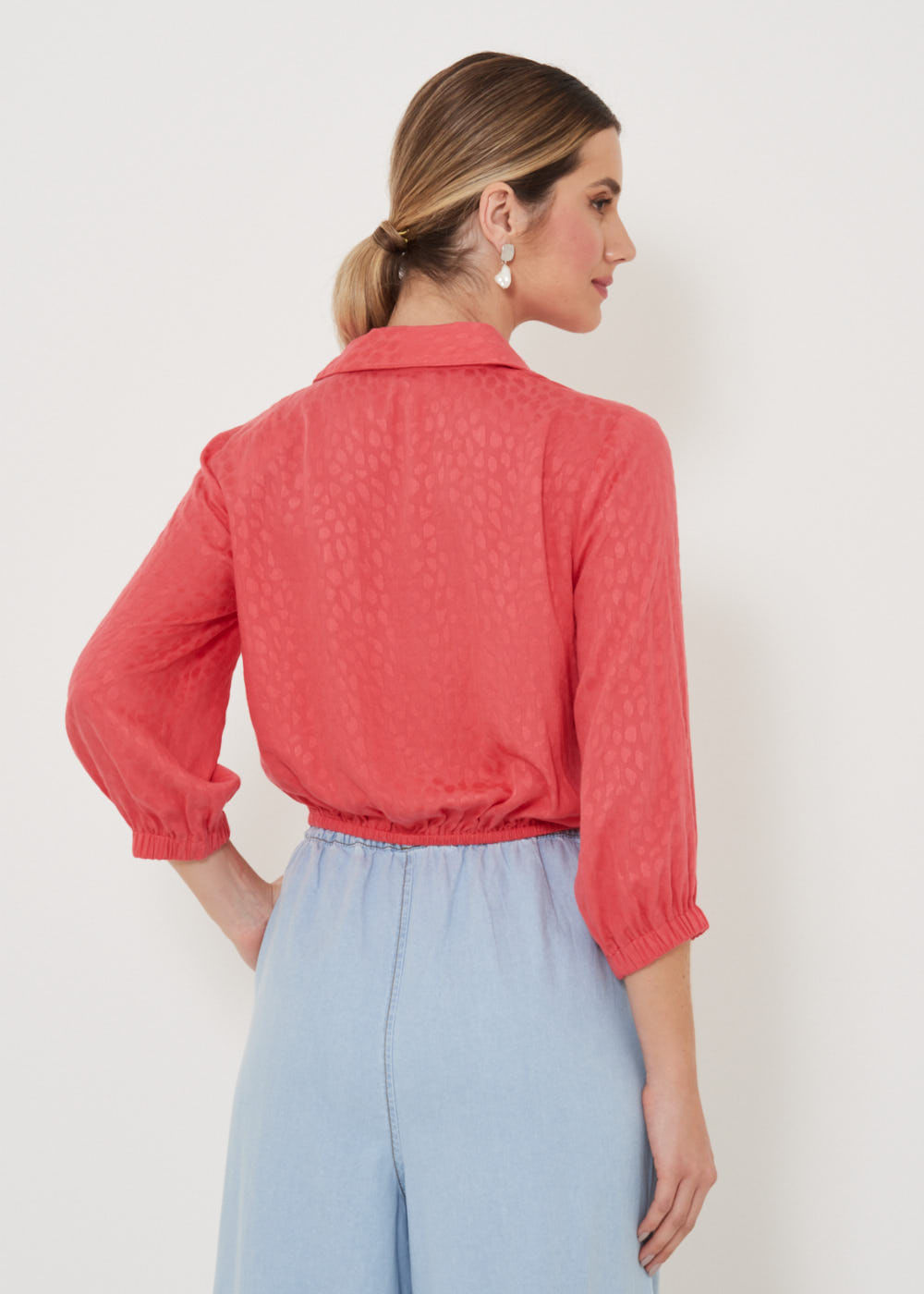 55.40.3203GOI CAMISA MANGA 3/4 PUNHOS COM ELASTICO