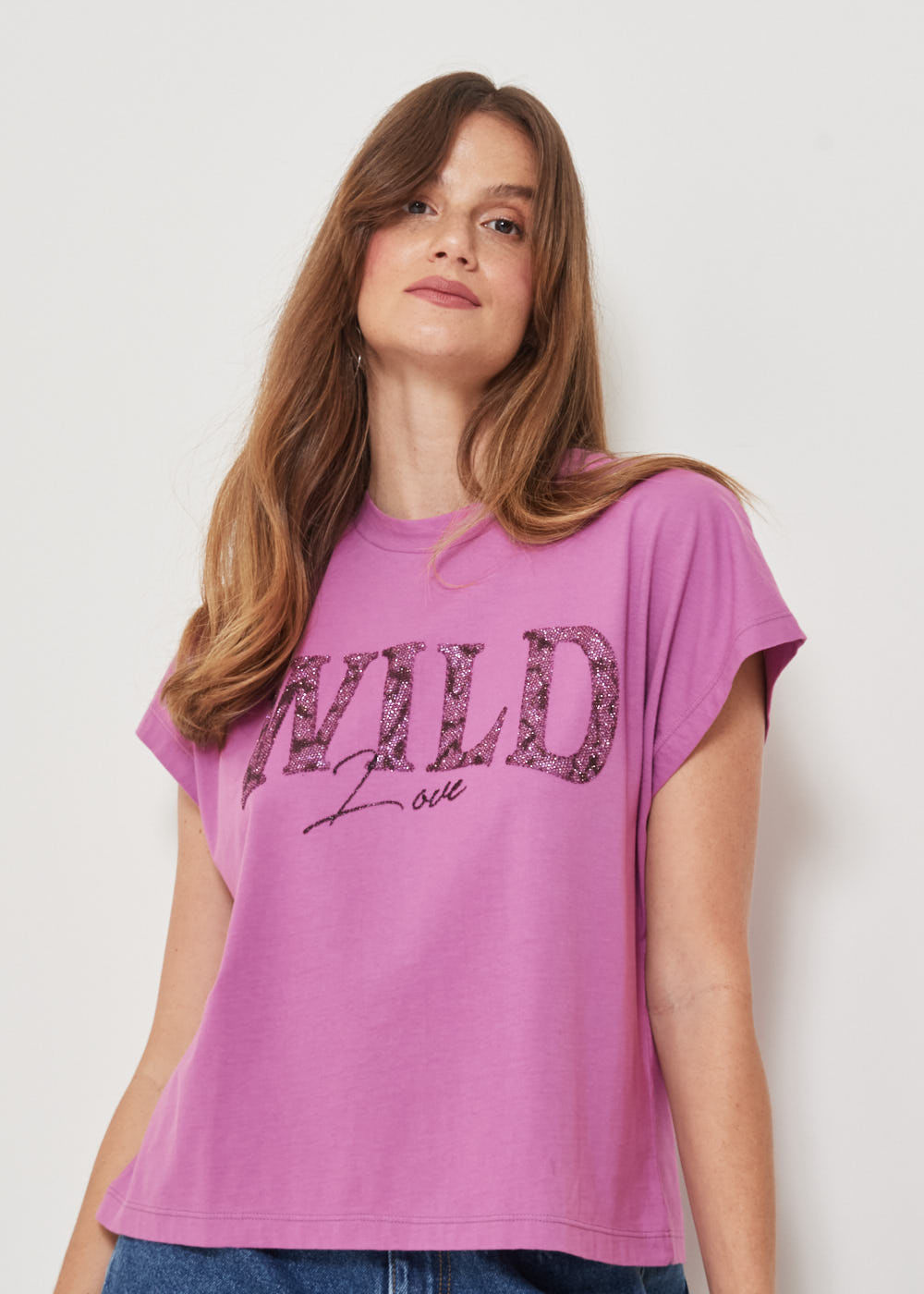67.43.3216MTL T-SHIRT MALHA WILD APLICACAO