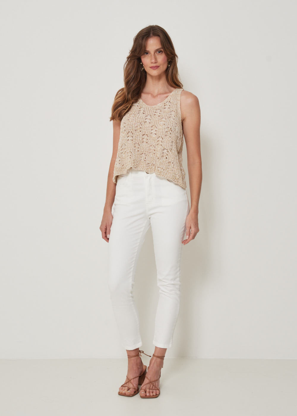 12.70.3207OFW CALÇA SARJA SKINNY CINTURA ALTA