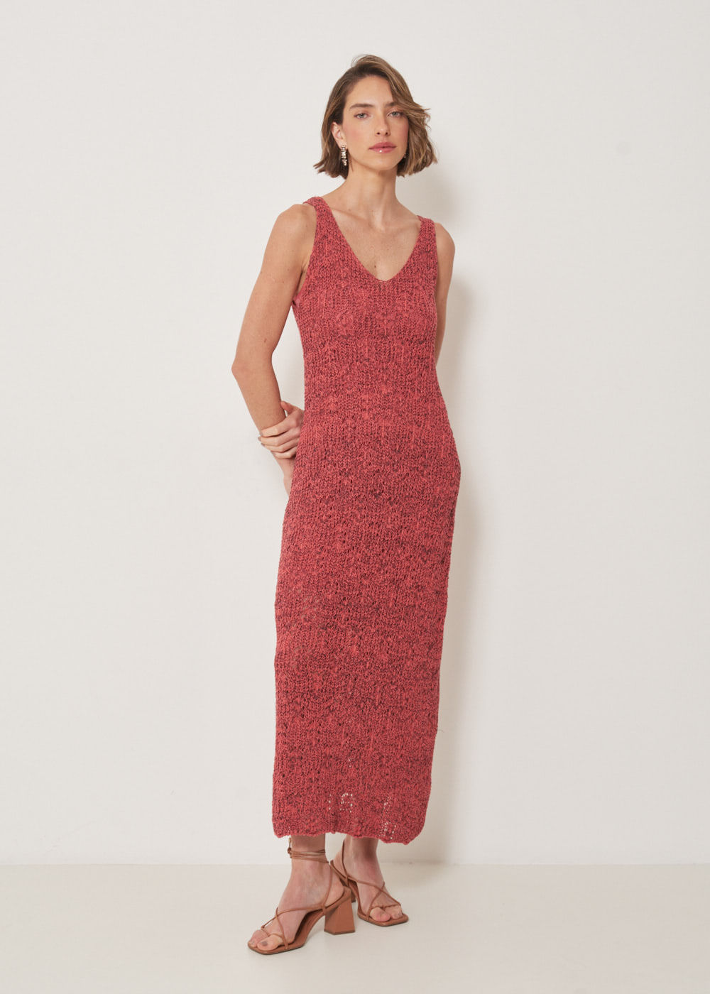 43.10.3204GOI VESTIDO REGATA MIDI DE CROCHÊ ECOLÓGICO