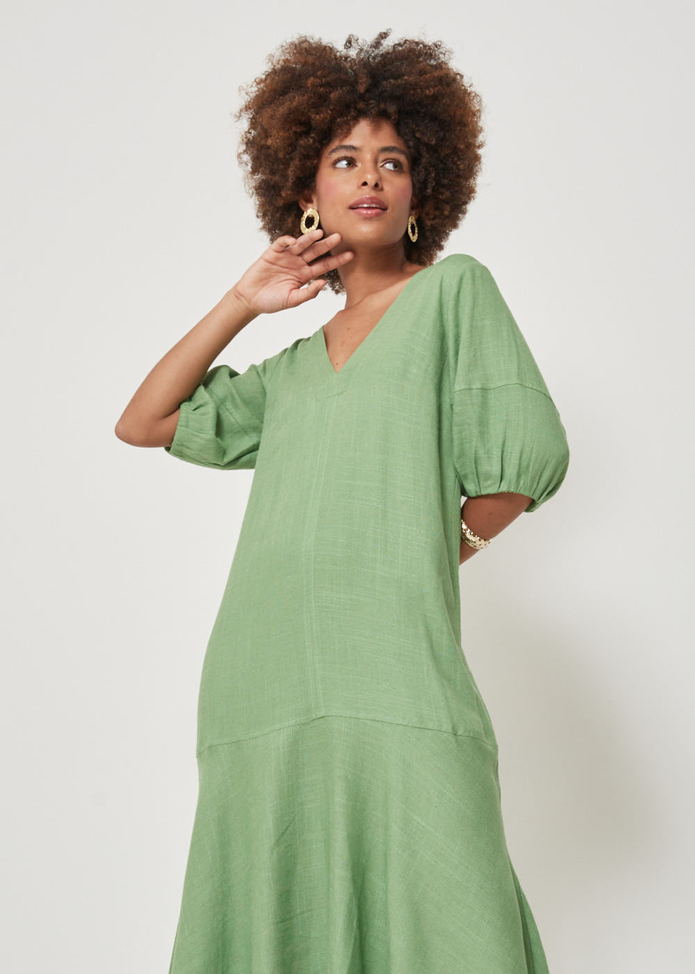 53.12.3204ASP VESTIDO MIDI MANGAS 3/4