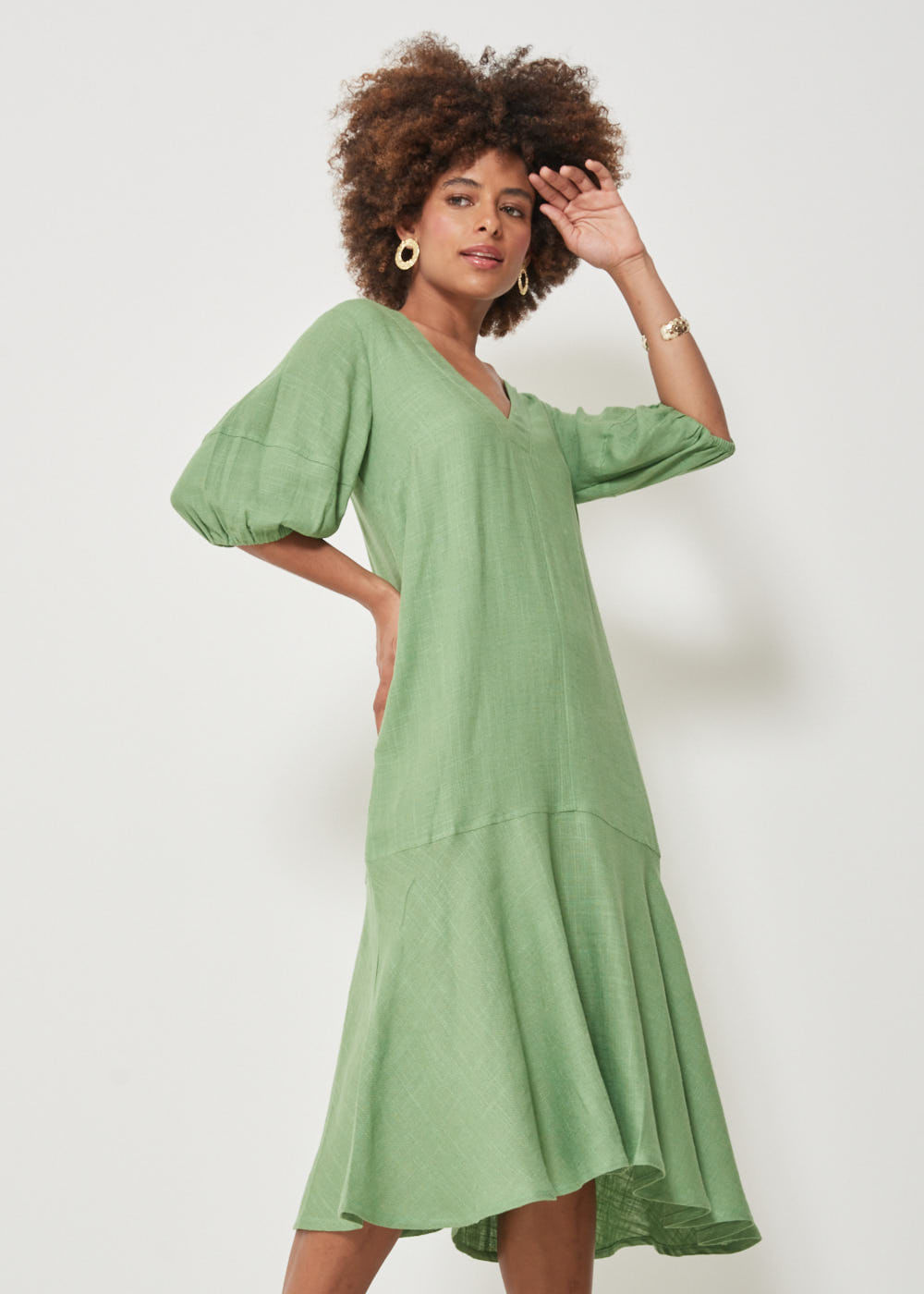 53.12.3204ASP VESTIDO MIDI MANGAS 3/4