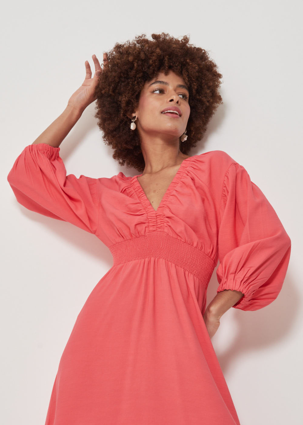 53.12.3205GOI VESTIDO MIDI MANGAS 3/4