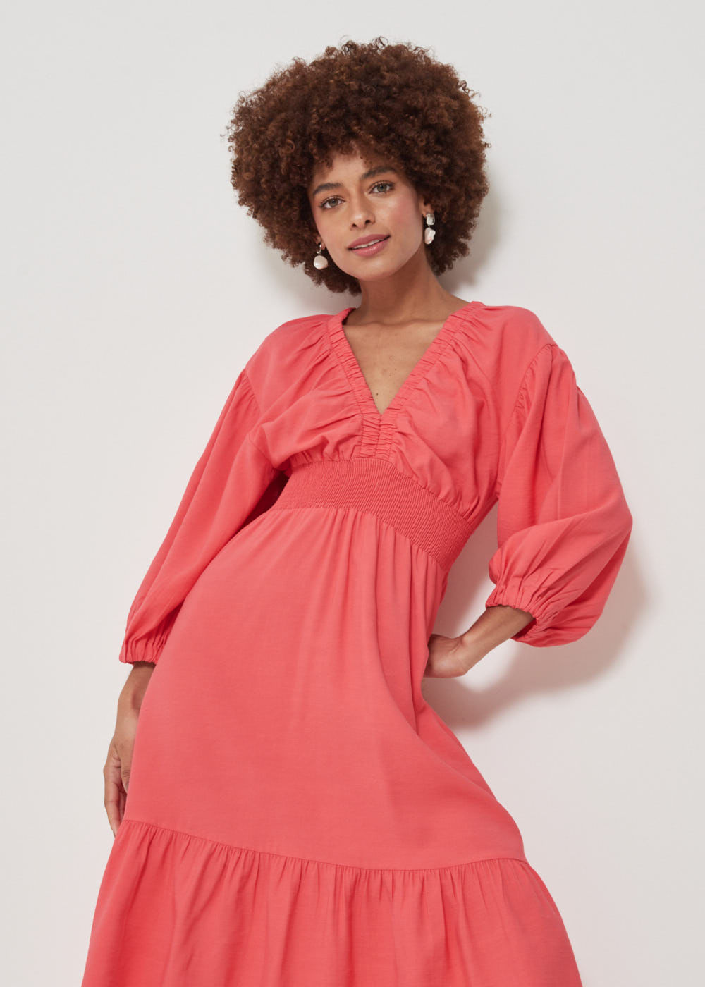 53.12.3205GOI VESTIDO MIDI MANGAS 3/4