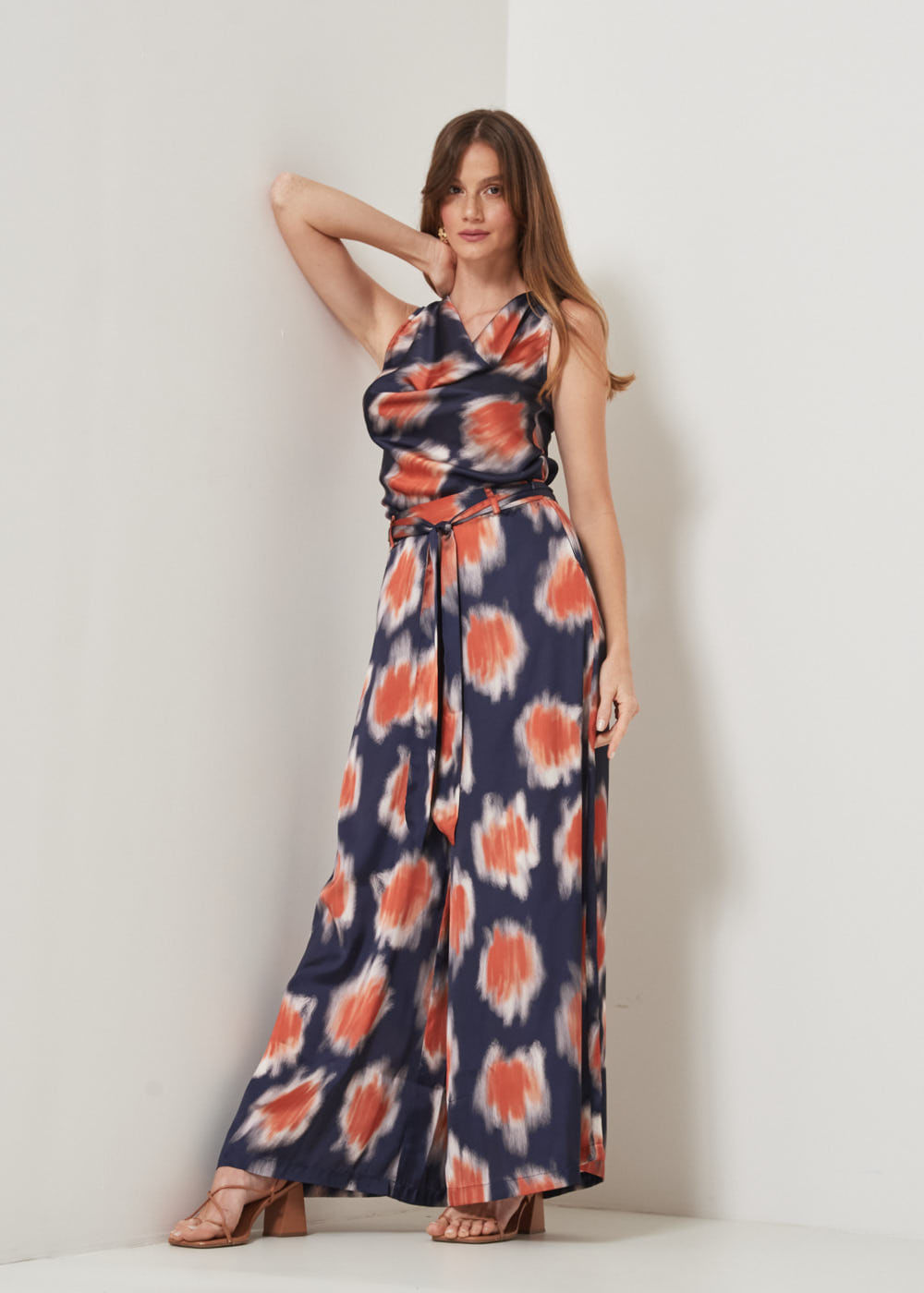 52.23.3218EST CALÇA PANTALONA ESTAMPA SUMMER PAINTING