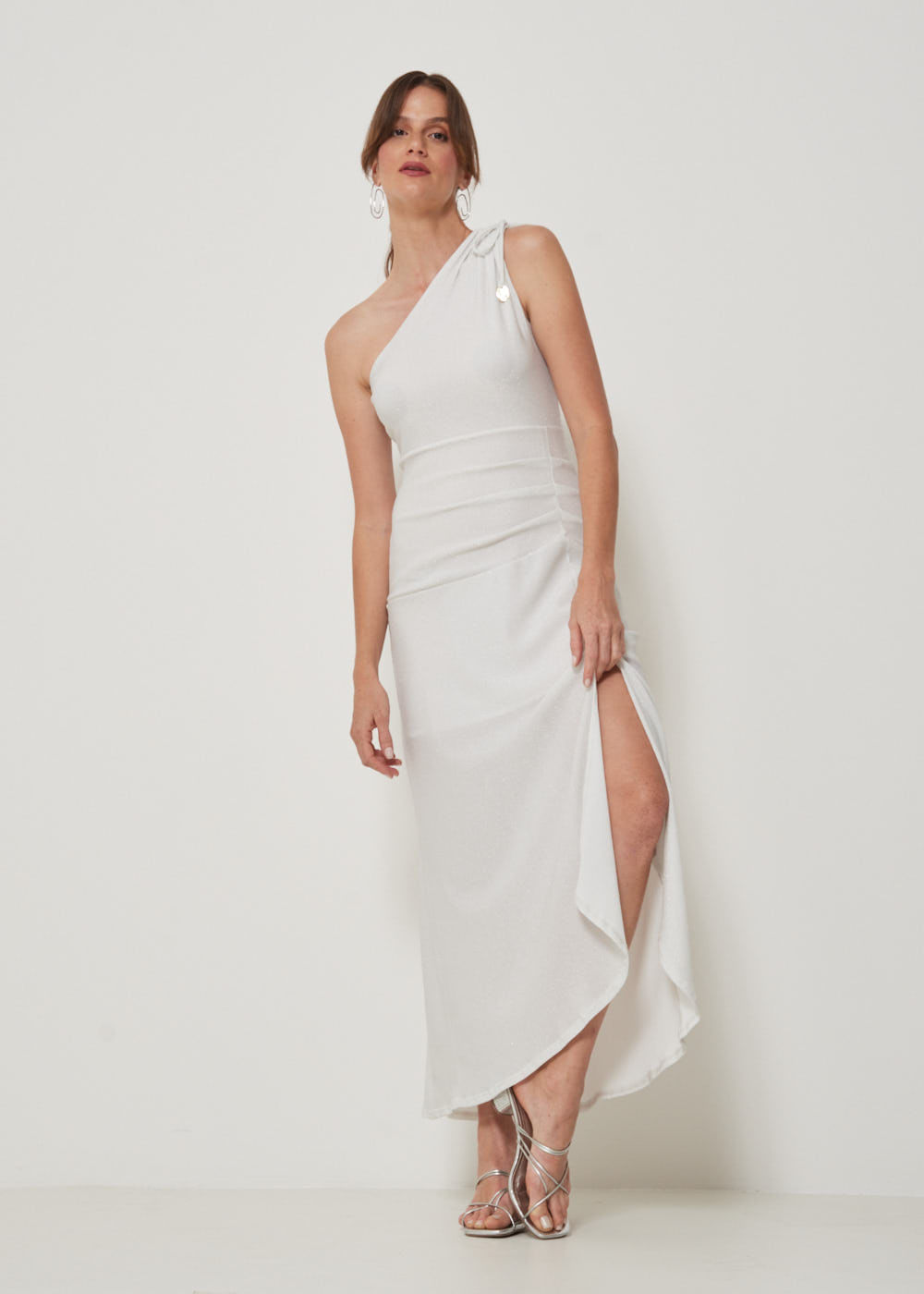 63.11.3206OFW VESTIDO MIDI MALHA OMBRO ÚNICO