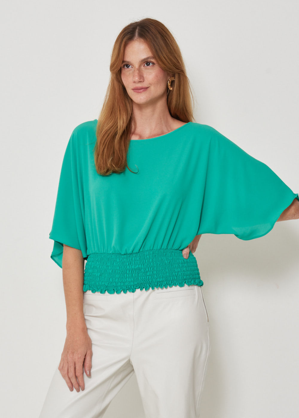 57.40.3216BDN BLUSA CHIFFON MANGA 3/4