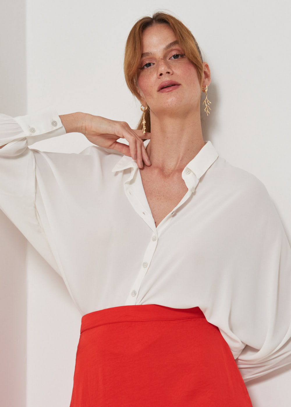 55.40.3212OFW CAMISA CHIFFON MANGA MORCEGO