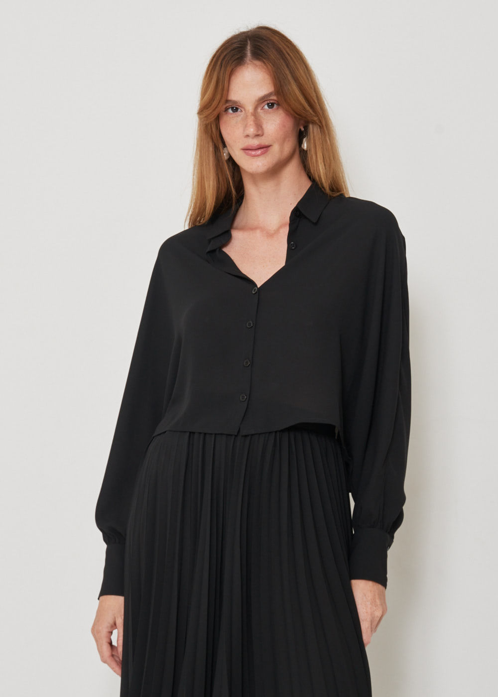 55.40.3212PTO CAMISA CHIFFON MANGA MORCEGO
