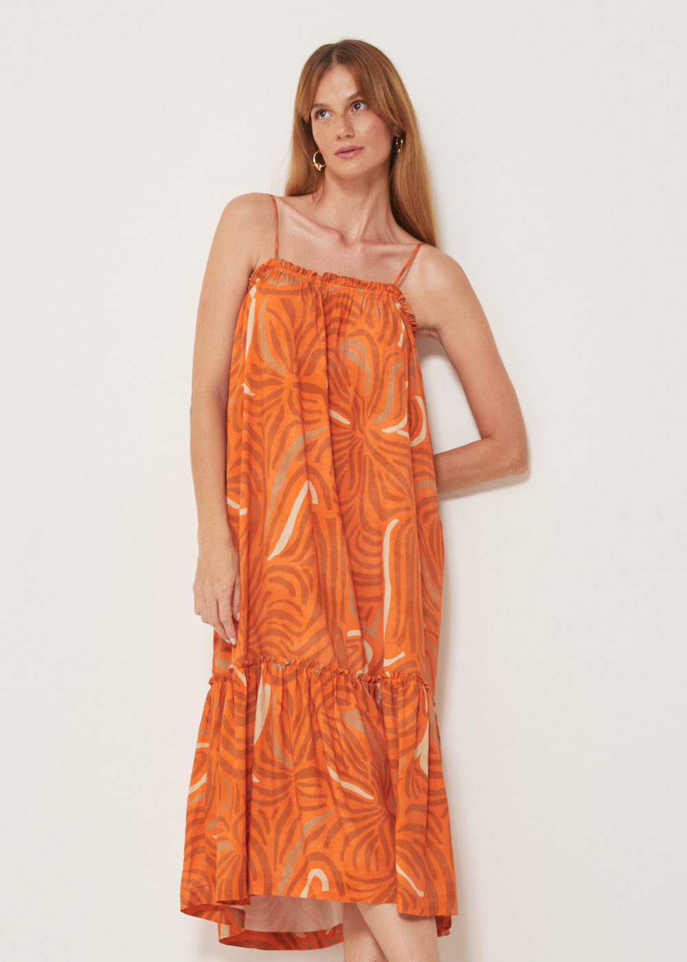 53.21.3217EST VESTIDO MIDI ESTAMPA SER