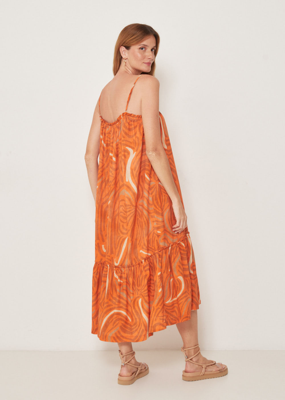 53.21.3217EST VESTIDO MIDI ESTAMPA SER