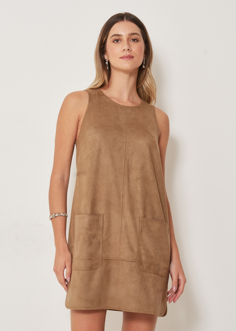 33.10.3302GEN VESTIDO SUEDE BOLSOS