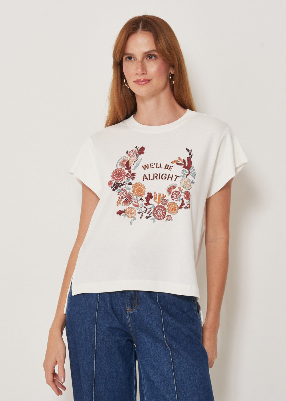 67.43.3302OFW T-SHIRT MALHA APLICAÇÃO ALRIGHT