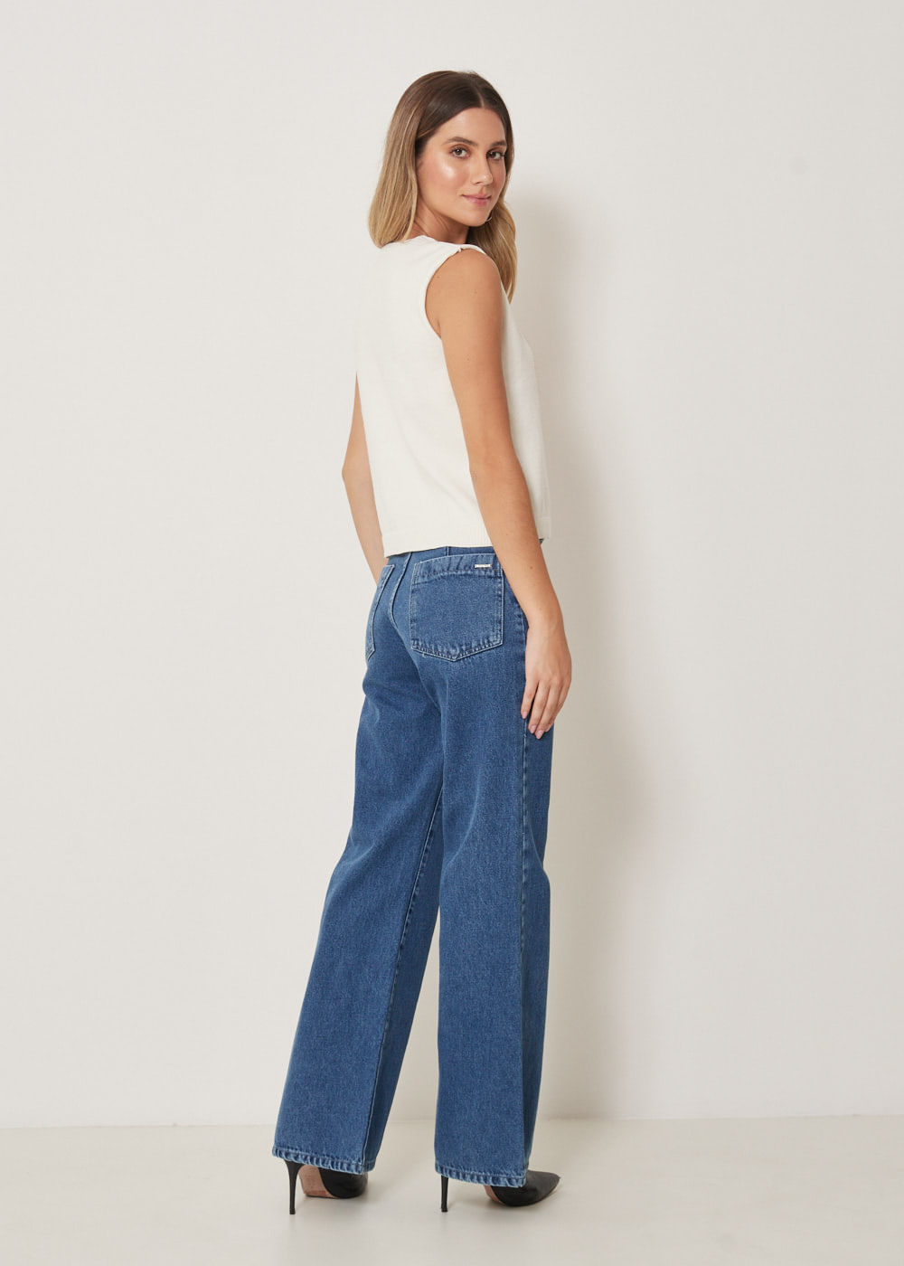12.25.3302DES CALÇA JEANS WIDE LEG DESTROYER