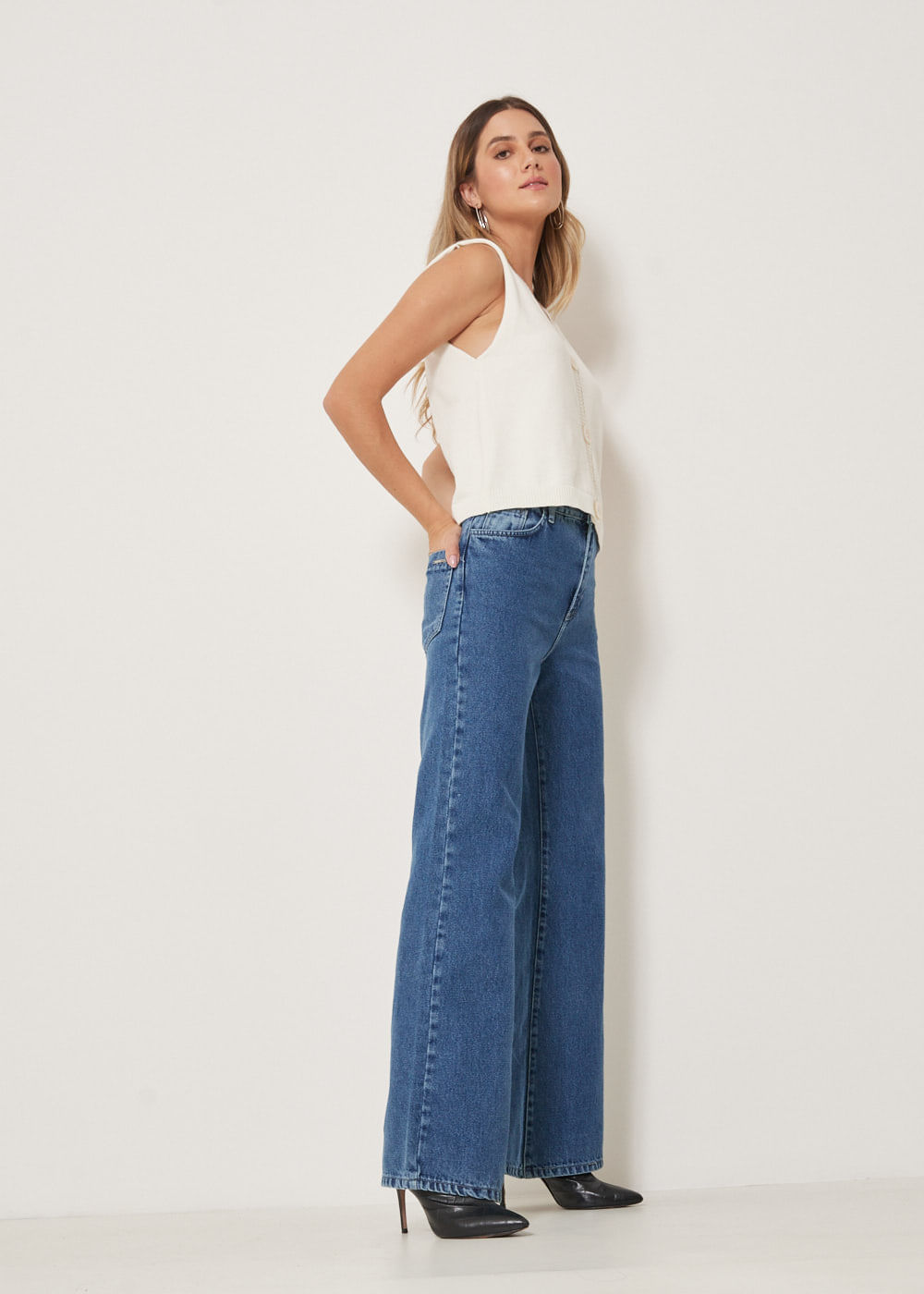 12.25.3302DES CALÇA JEANS WIDE LEG DESTROYER