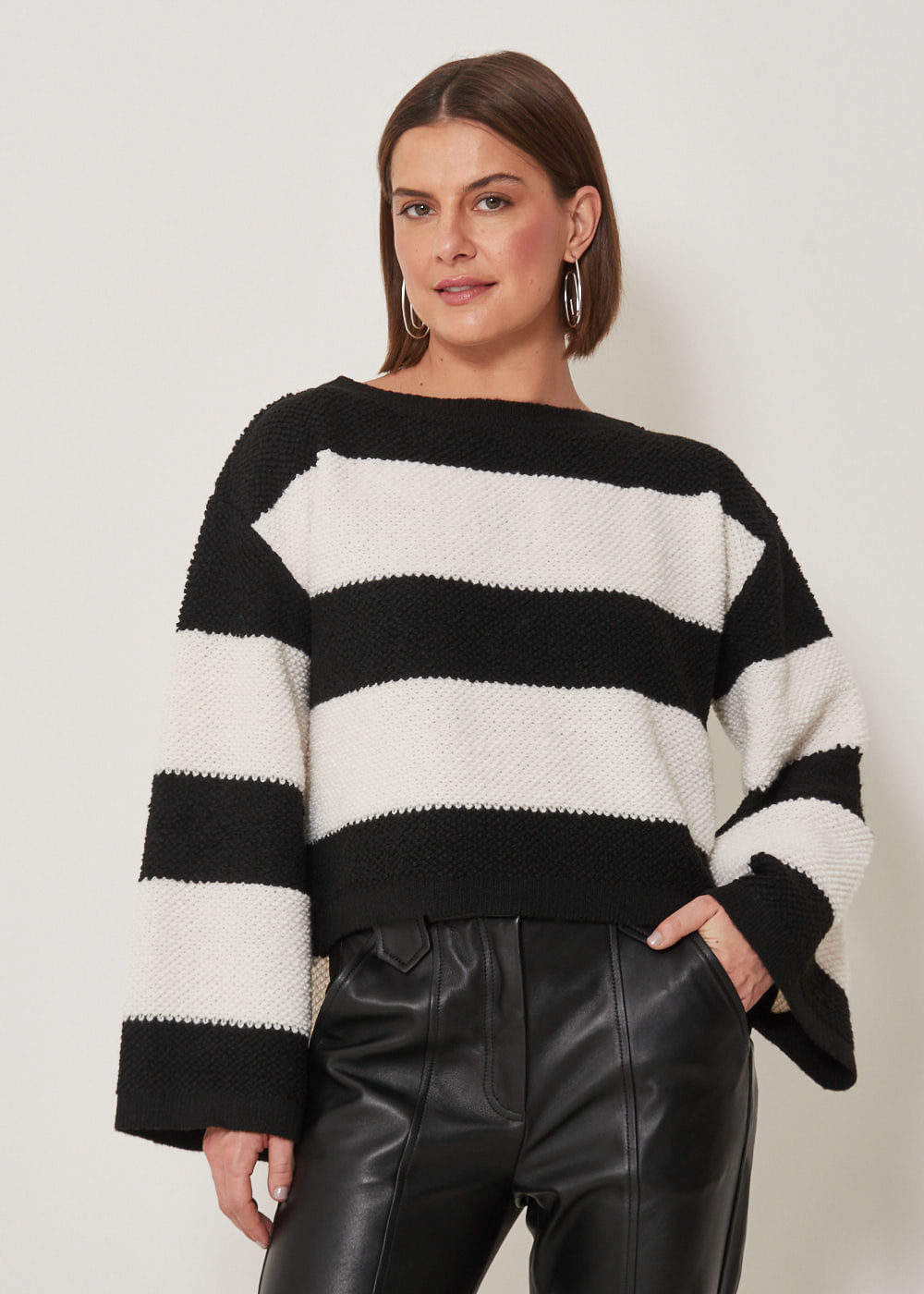 46.40.3302LIS BLUSA DE TRICOT LISTRAS P/B