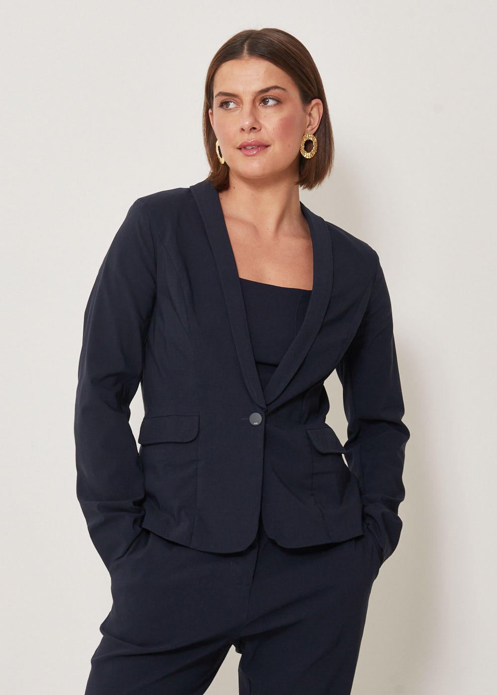 21.30.3304MAR BLAZER SLIM MANGA LONGA