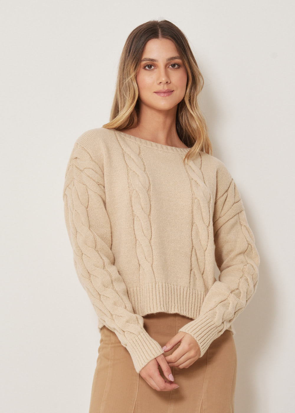 46.40.3305ARE BLUSA MANGA LONGA ARANS MOHAIR