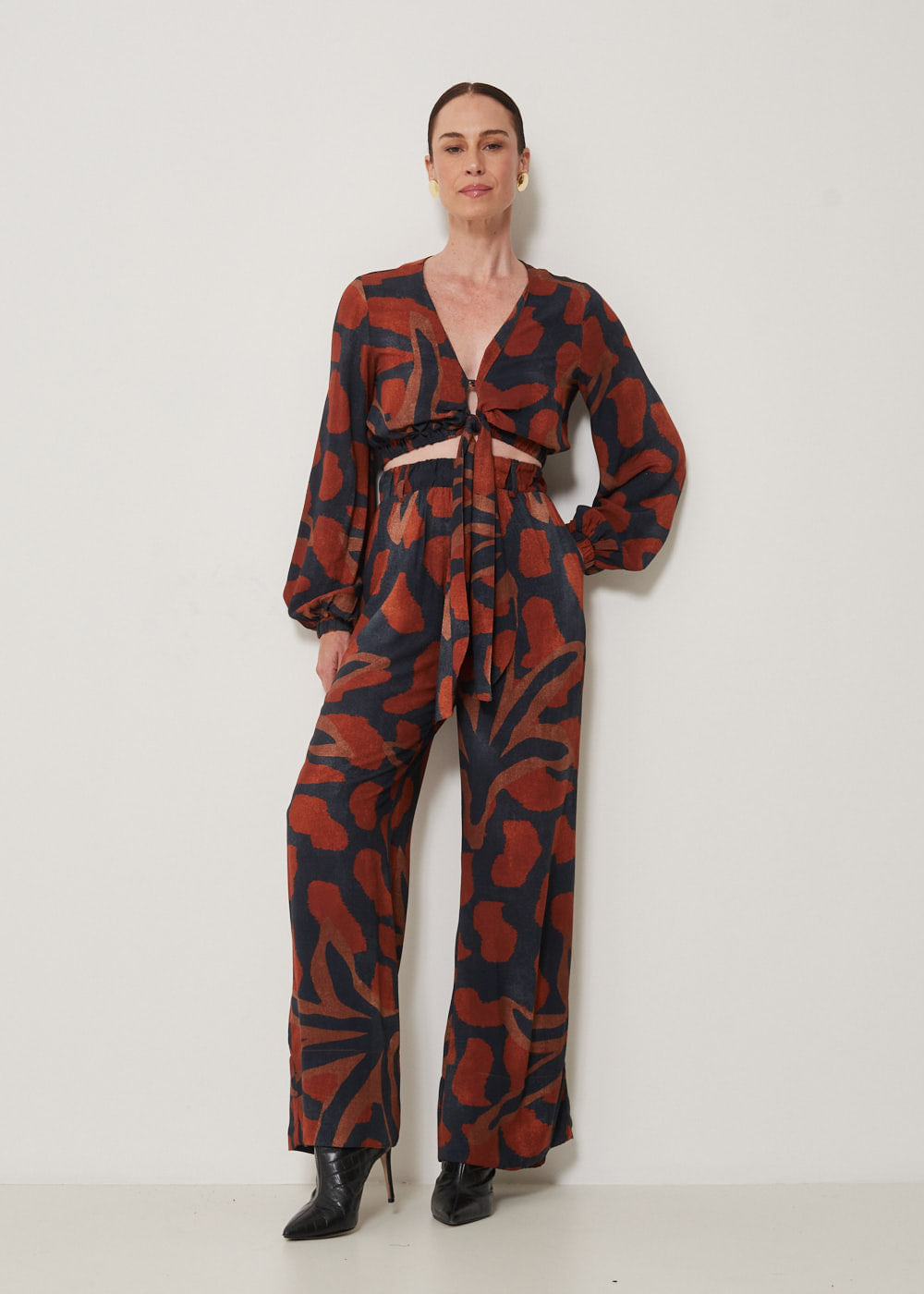 52.23.3303EST CALÇA PANTALONA  ESTAMPA JUNGLE