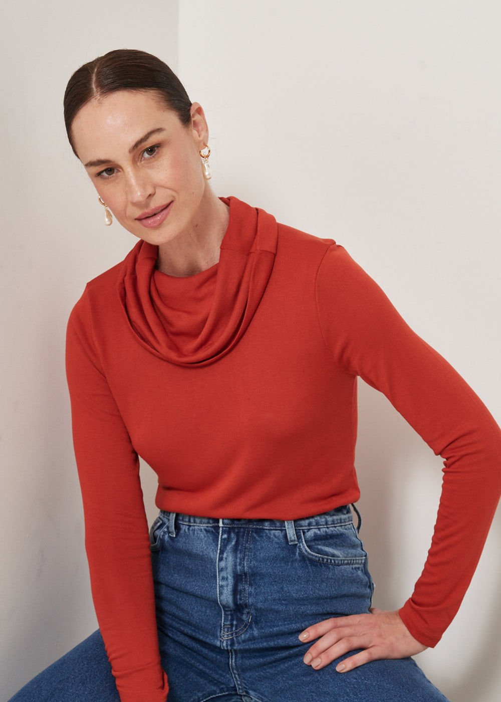 66.40.3302CVO BLUSA MALHA GOLA DEGAGÊ