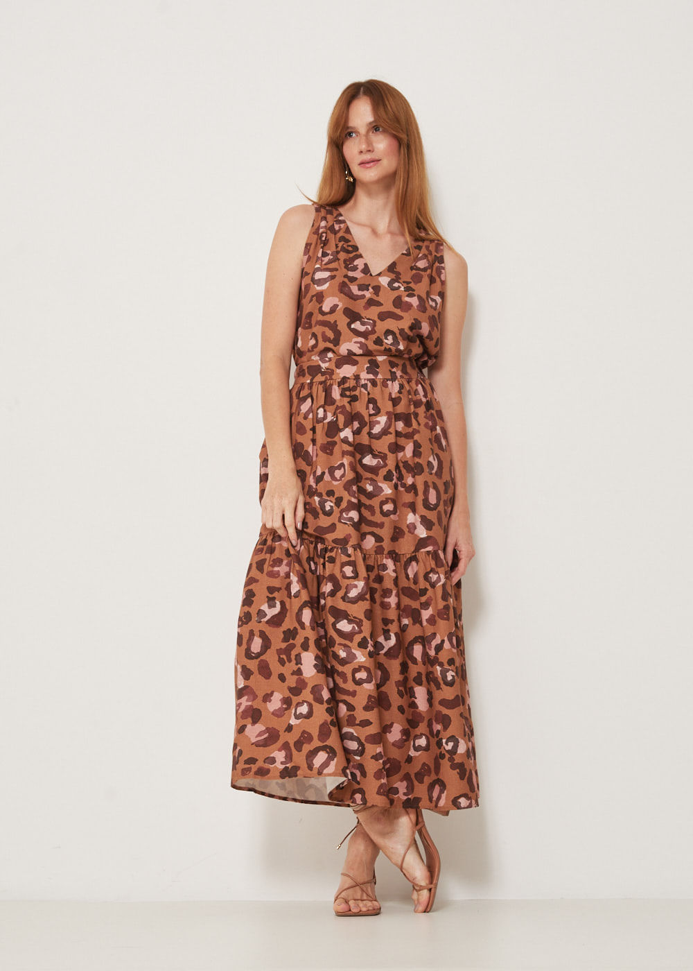 54.21.3311EST SAIA MIDI EVASÊ ESTAMPA JAGUAR PRINT