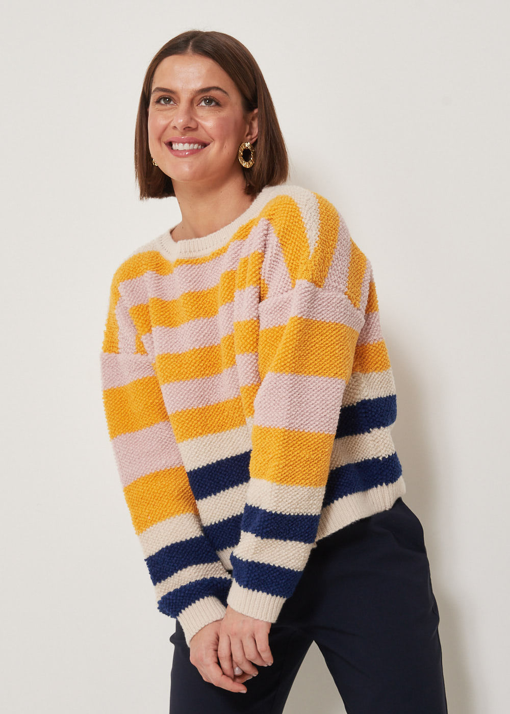 46.40.3301LIS BLUSA DE TRICOT LISTRAS COLORIDAS