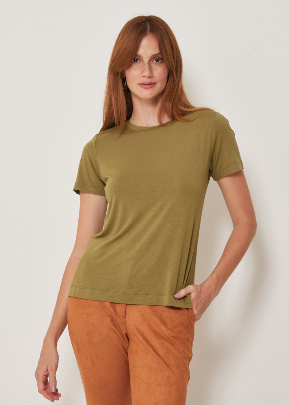 67.10.3302MSG T-SHIRT BÁSICA MALHA GOLA CARECA