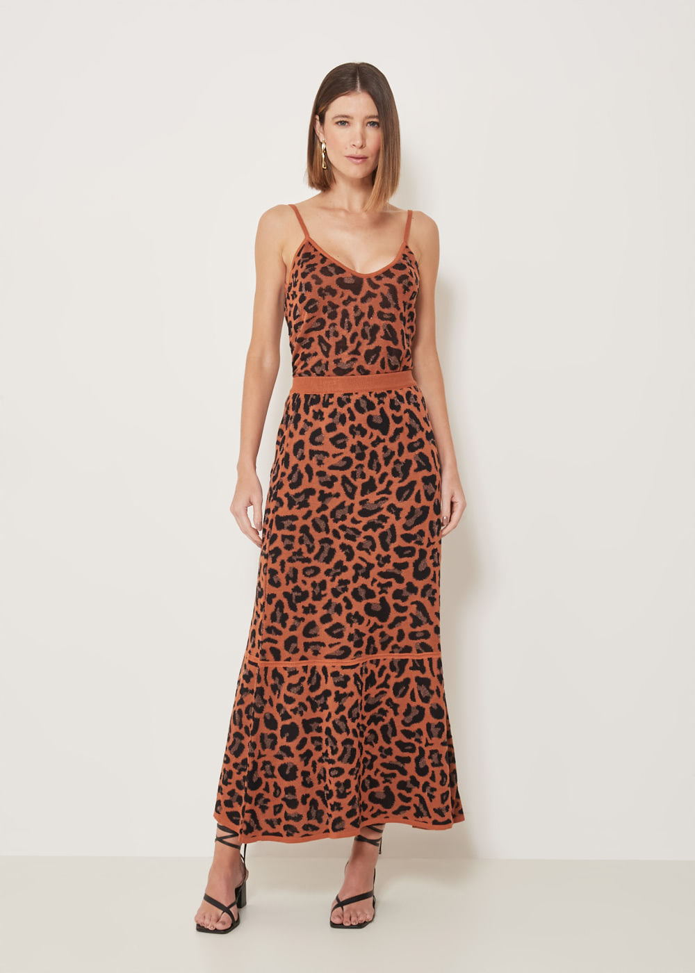 44.20.3304CAC SAIA MIDI TRICOT JACQUARD ONÇA