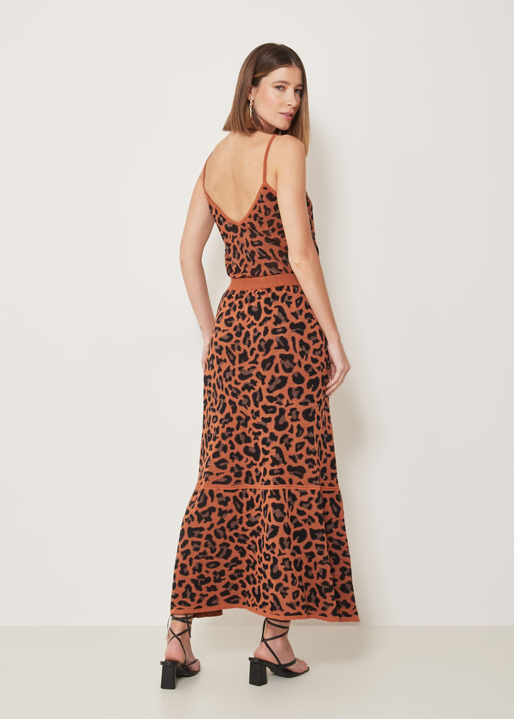 44.20.3304CAC SAIA MIDI TRICOT JACQUARD ONÇA