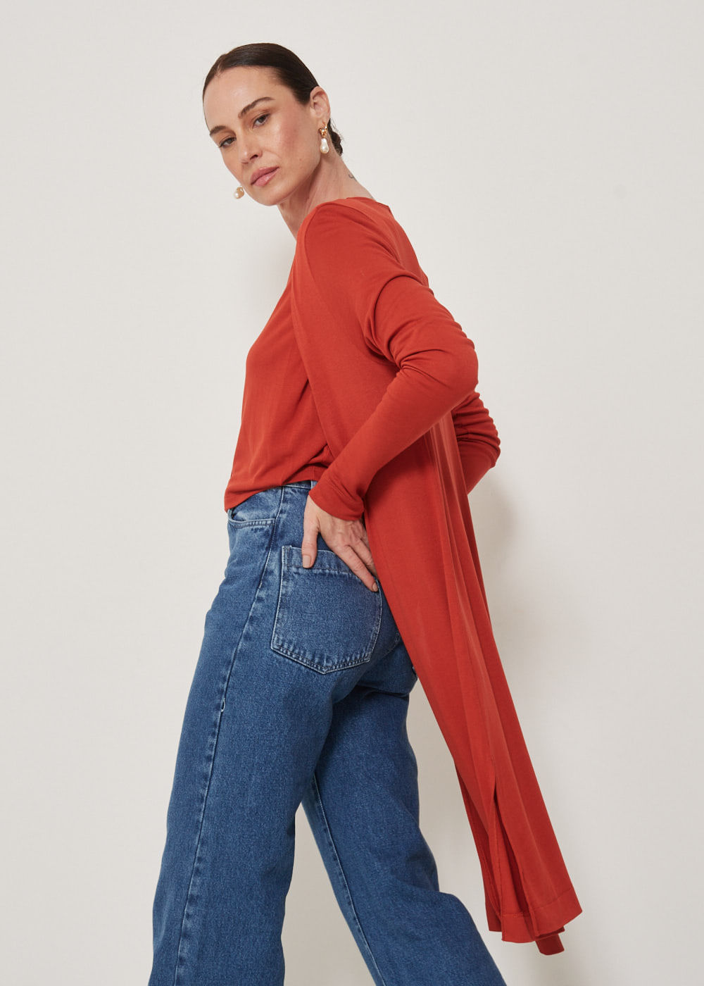 61.30.3302CVO CARDIGAN ABERTO MALHA LEVE