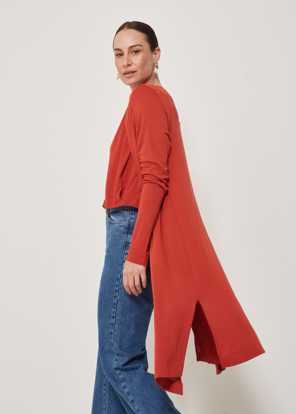 61.30.3302CVO CARDIGAN ABERTO MALHA LEVE