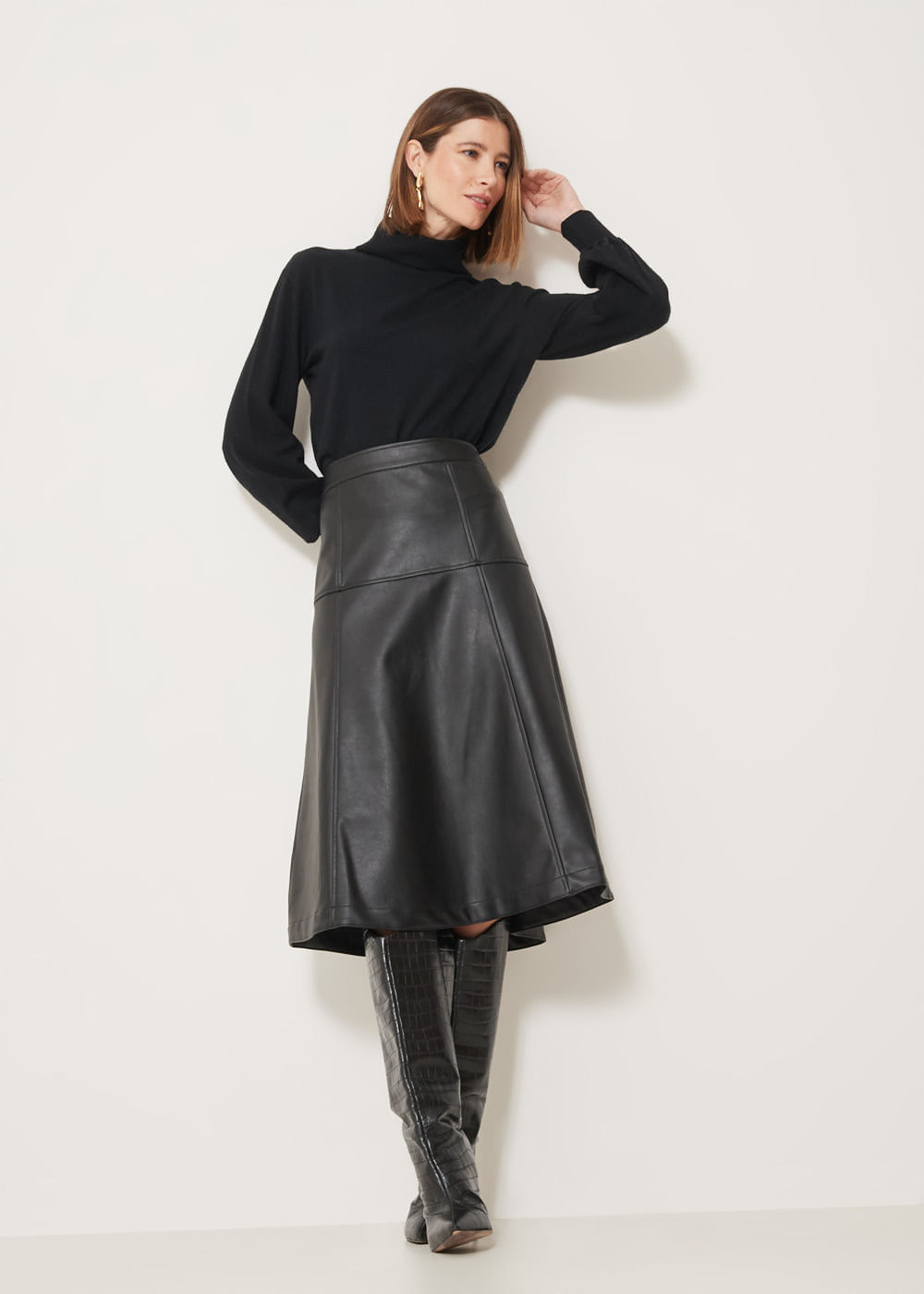 34.20.3306PTO SAIA MIDI RECORTES COURO SINTÉTICO