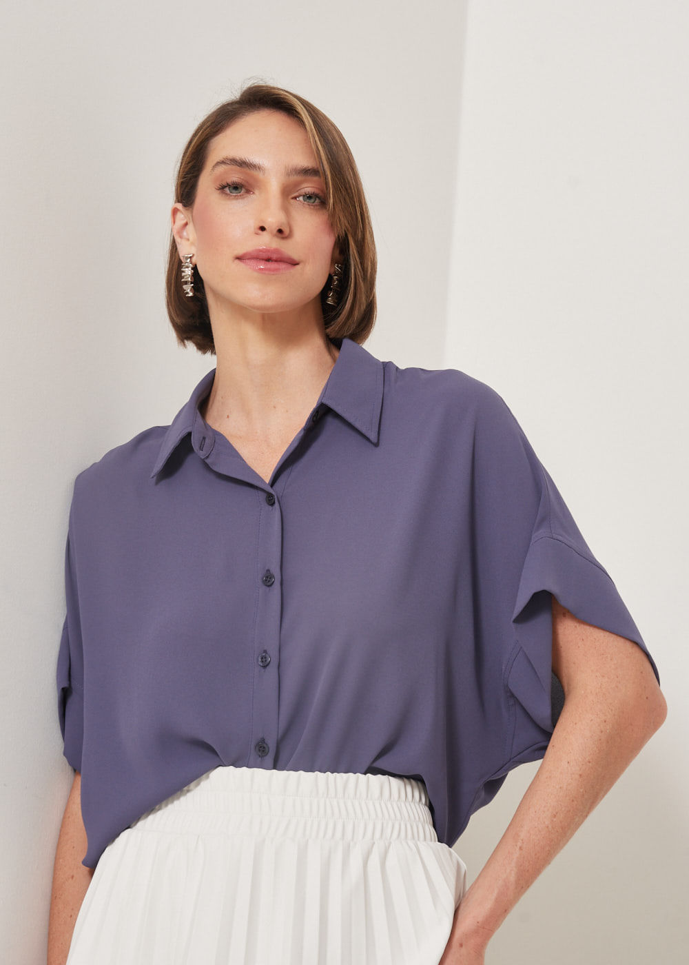 57.40.3304PTR CAMISA CHIFFON MANGA 3/4