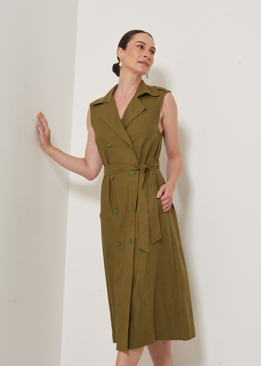 23.10.3301MSG VESTIDO UTILITARIO MIDI S/ MANGA