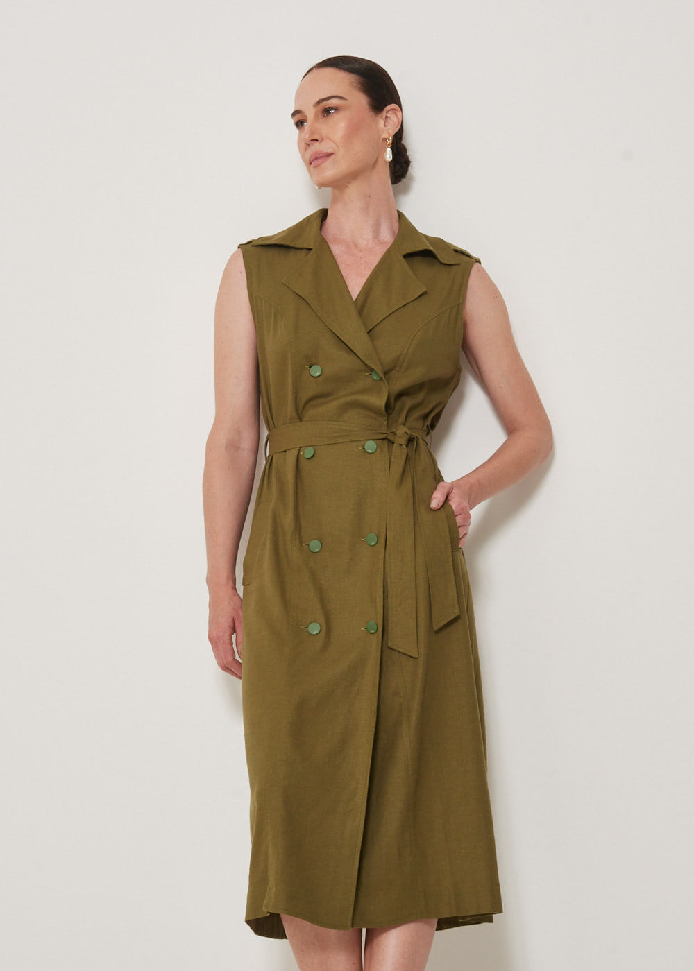 23.10.3301MSG VESTIDO UTILITARIO MIDI S/ MANGA