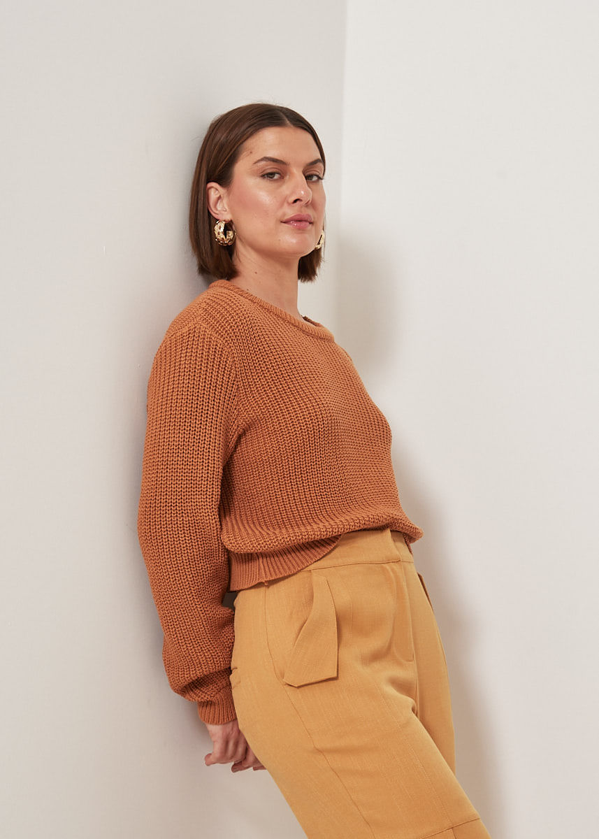 46.40.3307CAM BLUSA MANGA LONGA TRICOT