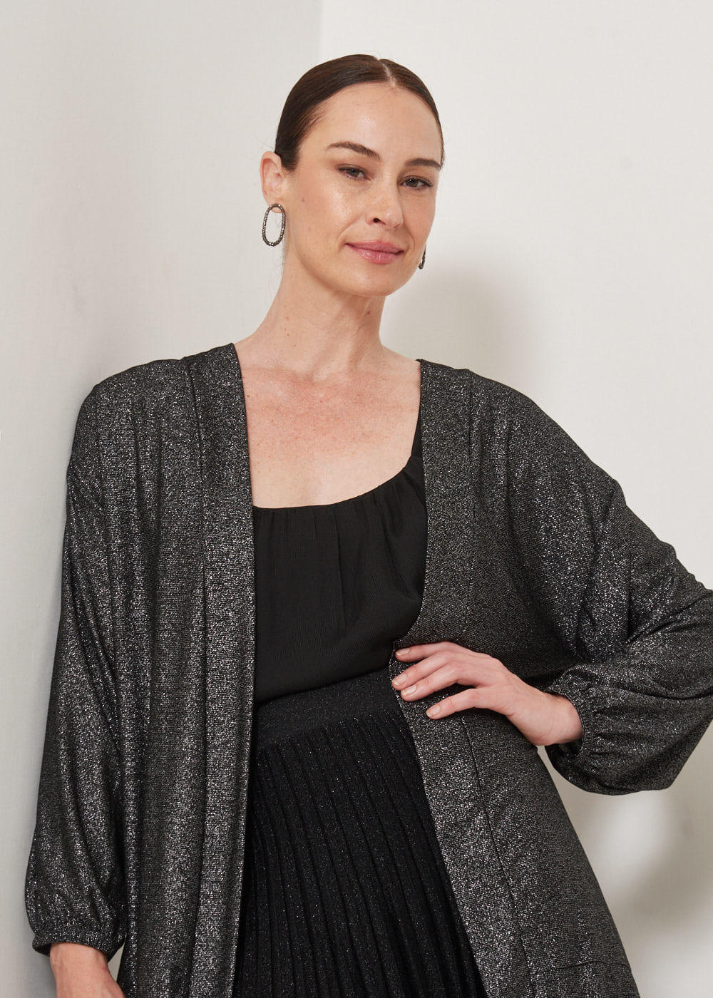 61.30.3306PTO CARDIGAN M/L LUREX