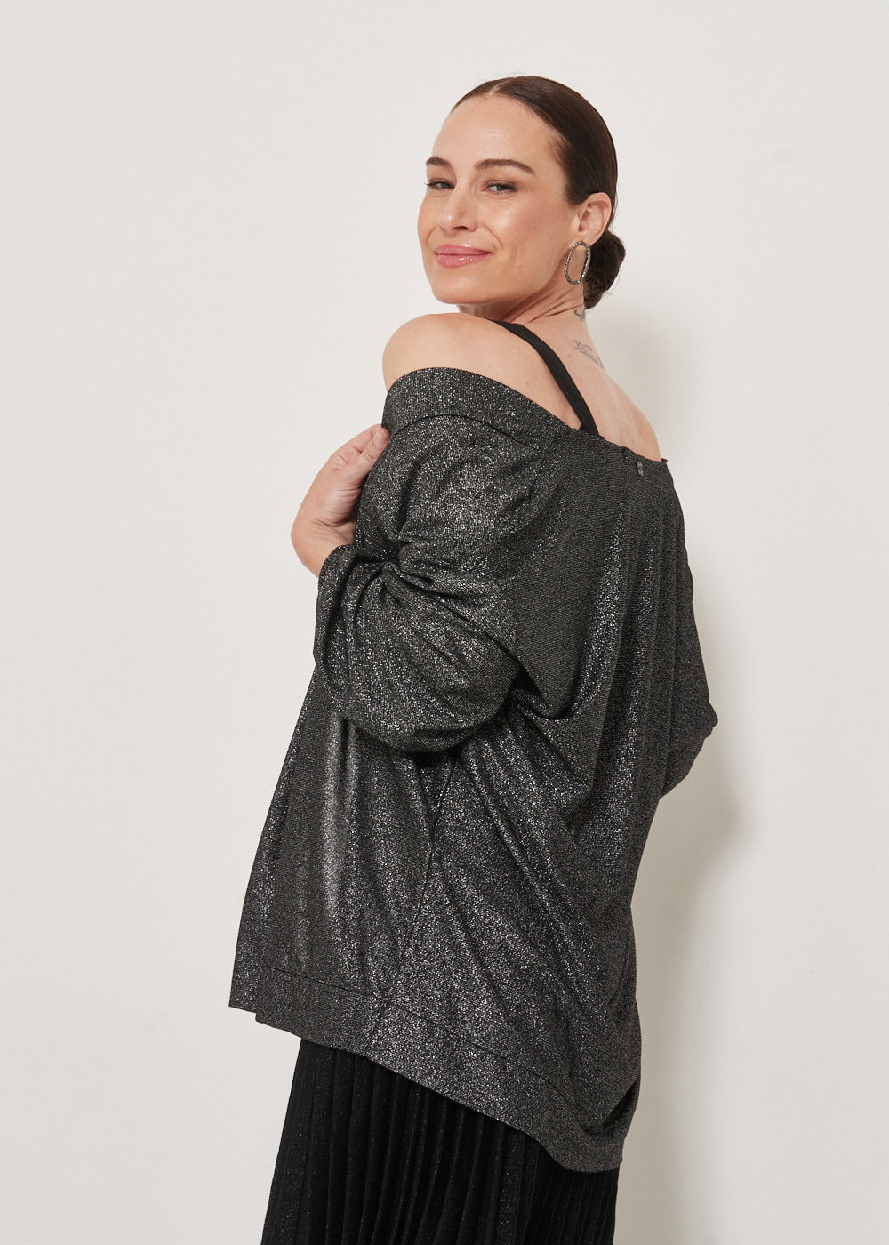 61.30.3306PTO CARDIGAN M/L LUREX