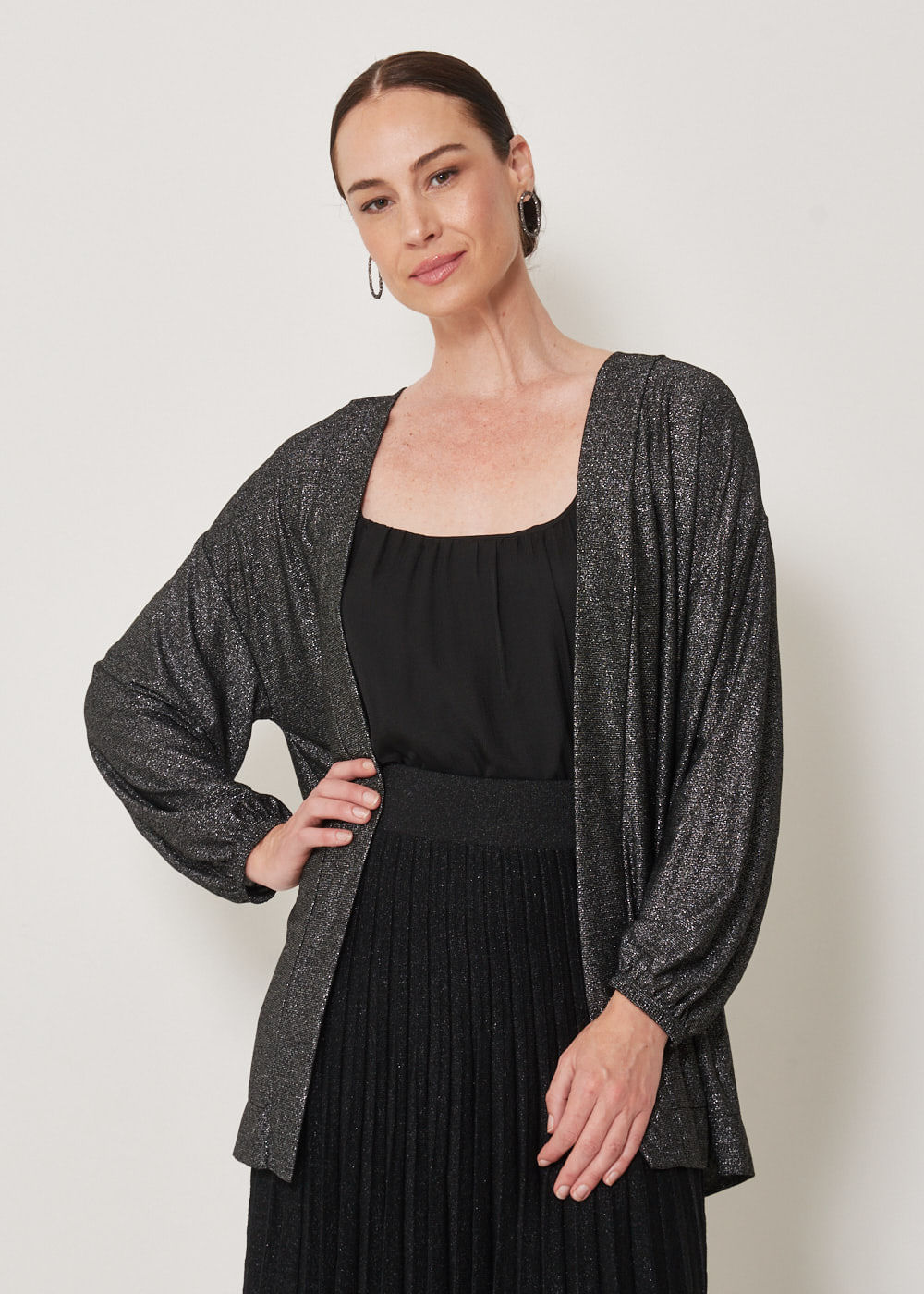61.30.3306PTO CARDIGAN M/L LUREX