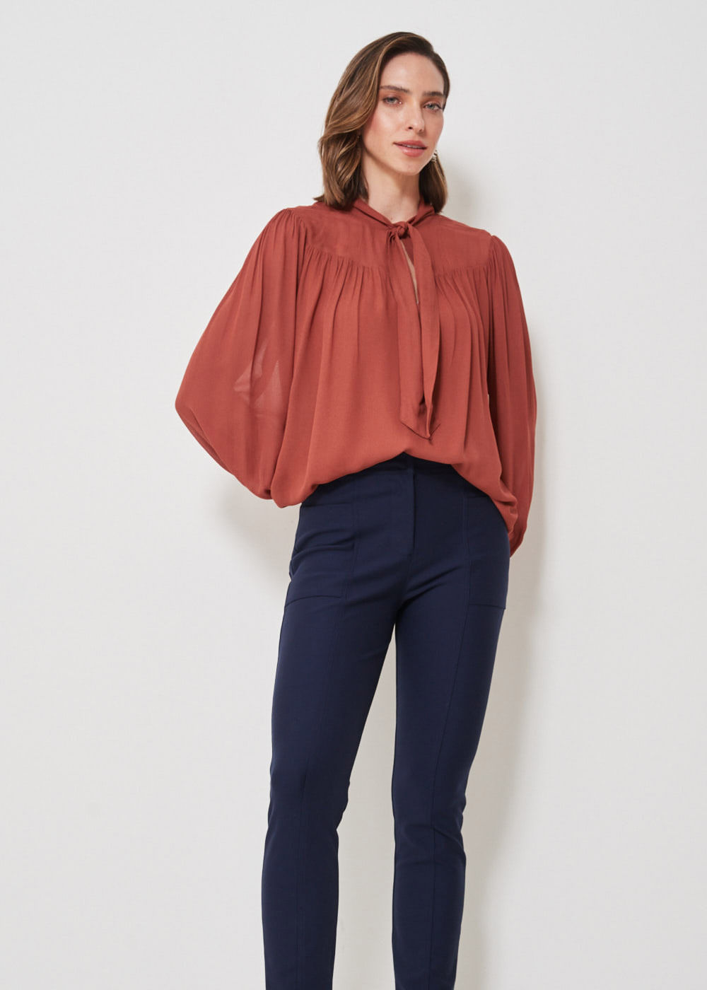 62.20.3301MAR CALÇA LEGGING EM MALHA COM BOLSOS