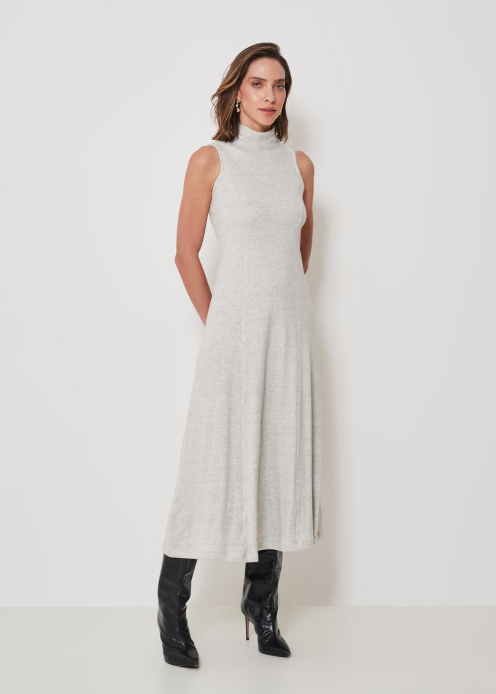 63.11.3304MCC VESTIDO MIDI GOLA ALTA