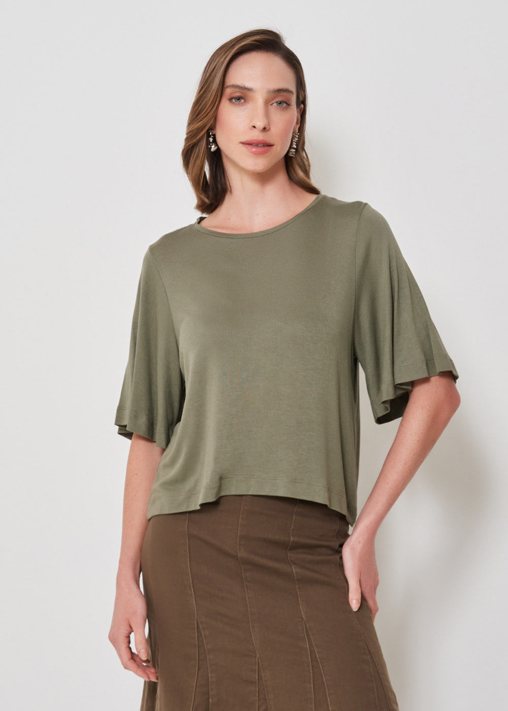 67.40.3303MSG BLUSA MALHA M/C DECOTE CARECA