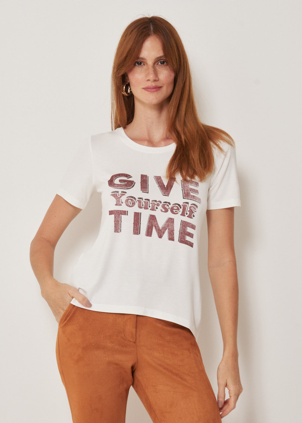 67.44.3301OFW T-SHIRT MALHA GIVE YOURSELF TIME