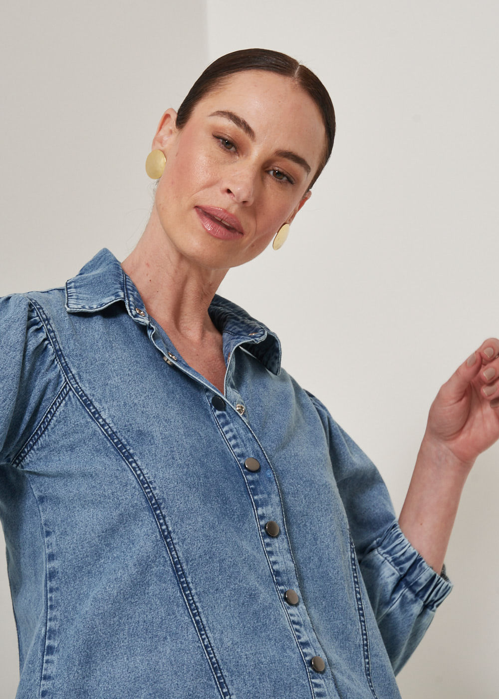 15.10.3301DES CAMISA JEANS MANGA CURTA