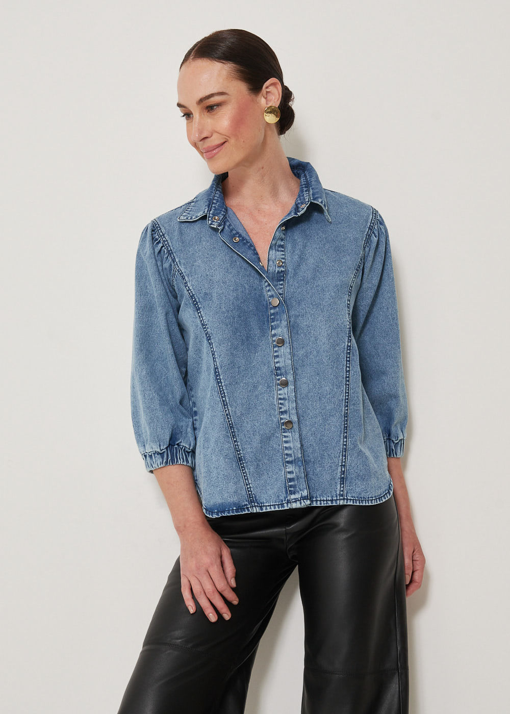 15.10.3301DES CAMISA JEANS MANGA CURTA