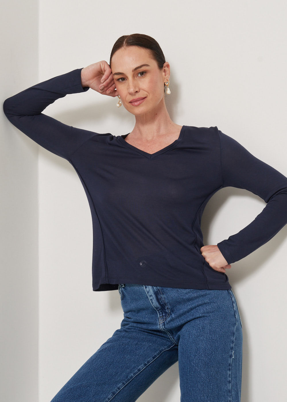 66.40.3304MAR BLUSA MALHA DECOTE V