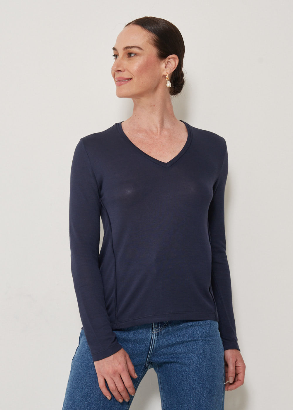 66.40.3304MAR BLUSA MALHA DECOTE V